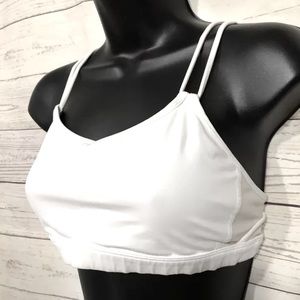 White Lululemon sports bra
